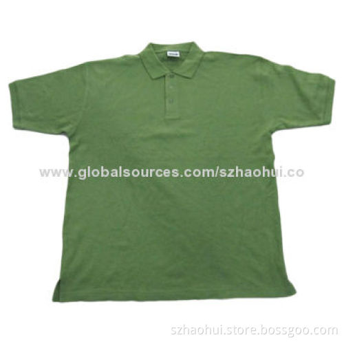 100% cotton men's blank polo shirt